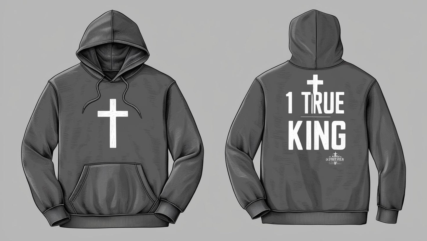 1 true king hoodie